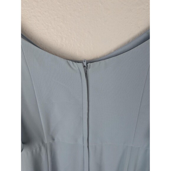 DB Studio Blue Cold Shoulder Maxi Dress Size 6 - Picture 9 of 12